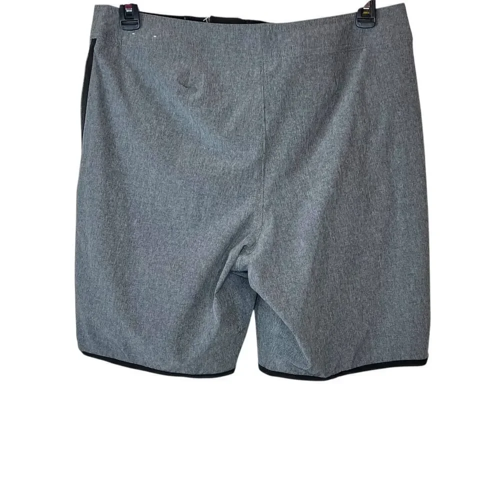 HOLLISTER Watersport Hybrid Shorts Swim Trunks in Gray and Black Men's 32 Waist